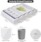 5Pcs Biodegradable trash bags with Leak-proof design and Break-point design, 15L large capacity multi-purpose disposable garbage bags for Bathroom, Office, and Kitchen (100 Count)