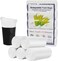 5Pcs Biodegradable trash bags with Leak-proof design and Break-point design, 15L large capacity multi-purpose disposable garbage bags for Bathroom, Office, and Kitchen (100 Count)