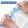 Drawstring trash bag with Leak-proof design and Break-point design, Multi-purpose polyethylene garbage bags for Bathroom, Office, Living room, and Restaurant, 100 Counts (White)