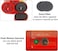 Pet hair dryer for cats &amp; dogs, Low-Noise pet dryer with 3-Styling Nozzles, Temperature adjustment, ABS Material, and Portable Handle, Quick drying &amp; Gentle grooming, 240V (Red)