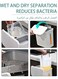 Kitchen Wall-mounted Trash Can,Dry And Wet Separation Dual-Purpose Garbage Bin For Bathroom,Hanging Can White 10L