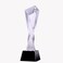 Stylish Crystal Trophy Award, Height about 28cm