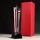 Star Design Crystal Trophy Award with Black Base, Height about 27cm