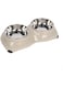 Pawsitiv "4 Paw" Dinner Set Bowls Bowls - Medium - Beige350ml+ 350ml