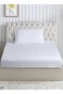 Premium 2 Piece &acirc;&euro;&ldquo; 120x200 cm Twin Striped Fitted Sheet, and 30 cm Deep Pocket, Secure All-Around Elastic Fit, No Excess Fabric.