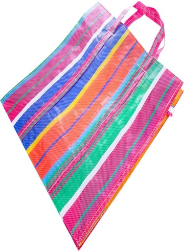 Akdc Portable Everyday Use Nylon Carry Bags S Single Layer L(27Cm)Xw(46Cm)Xh(57Cm) Multicolour