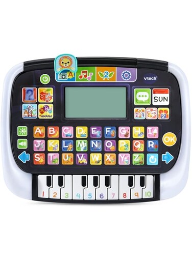 VTech - Little Apps Light-Up Tablet   Educational Tablet Toy to Learn Alphabet, Numbers, Colours, Shapes, Animals, Time   2 Years+   Black