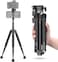 ULANZI MT-63 Mini Phone Tripod 57 Portable Foldable Aluminum Alloy Extendable Camera Tripod with 2 in 1 Phone Clip 360&deg; Ball Head Travel Lightweight Tripod for iPhone DSLR Camera Max Load 5KG 11LBS