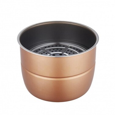 12L Electric Pressure Cooker Inner Pot with Mandi Grill - Non-Stick Golden Bowl Replacement Set
