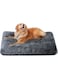 EETU Dog Bed,Fluffy Washable Soft Warm Dog Crate Bed,Plush Soft and Comfortable Anti Anxiety Pet Bed, with Non-Slip Bottom Washable Dog Mat, Suitable for Small and Medium Dogs (Medium)
