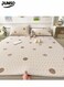 3-Piece of Ice Silk Cooling Bedding Set,Extreme Heat Cooling Bedding Set,Anti-Slip Latex Cool Silk Bed Cover with 2 Pillowcases,Latex Mattress Pad for Summer Heat,Breathable Sheets,Night Sweat Relief,Printed with Circular Pattern&iuml;&frac14;&OElig;150*200CM