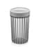 Cleany Genie Foly Life Linea Round Storage Container Box, Round Airtight Box, 1100 ml, Transparent Grey