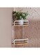 Box Eco 2-Tier Bamboo Corner Rack 21 x 34 x 21 cm