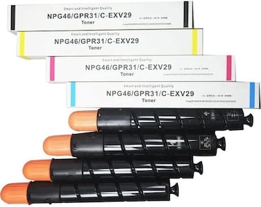 C-EXV29 / NPG46 / GPR31 Premium Quality Toner Cartridges for Canon IR Advance C5030 C5035 C5235 C5240 (Black Cyan Yellow Magenta)