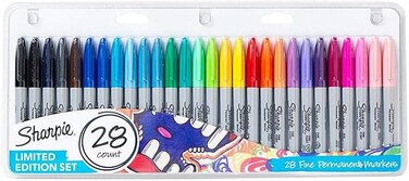 Sharpie Permanent Markers Colouring Set - Pack Of 28