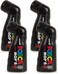 POSCA - Uni Mitsubishi Pencil - MOP'R Marker - Round Tip XXL 3-19 mm - Ergonomic Shape, Semi-Rigid Body - Water-Based Paint Marker - All Holder - Black X4