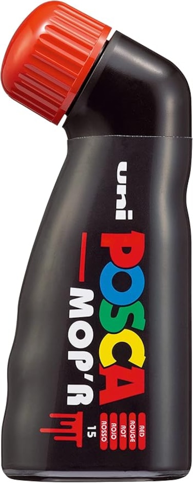 POSCA MOP&rsquo;R PCM-22 Water Based Permanent Paint Markers. 3mm - 19mm Round Tip for Art &amp; Crafts. Multi Surface Use On Wood Metal Paper Canvas Cardboard Glass Fabric Ceramic Rock Stone Pebble, 1 Piece