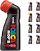 POSCA - Uni Mitsubishi Pencil - MOP'R Marker - Round Tip XXL 3-19 mm - Ergonomic Shape, Semi-Rigid Body - Water-Based Paint Marker - All Holder - Red