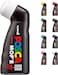 POSCA - Uni Mitsubishi Pencil - MOP'R Marker - Round Tip XXL 3-19 mm - Ergonomic Shape, Semi-Rigid Body - Water-Based Paint Marker - All Holder - White
