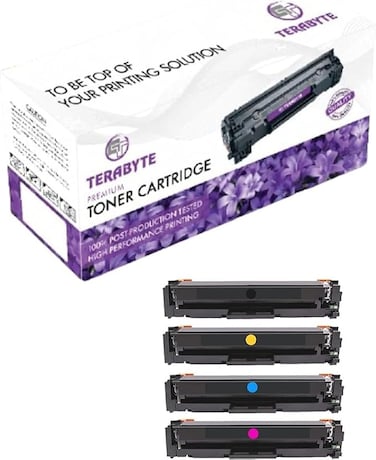 CF400A Toner Cartridge Replacement for 201A CF400A CF401A CF402A CF403A 201X CF400X of Color Laserjet Pro MFP M277n M277dw M277c6 M274n Pro M252dw M252n (black, cyan, magenta, yellow)