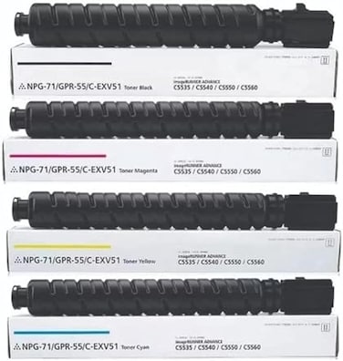 Compatible Toner For Canon IR ADV C5535i,C5540i,5550i,5560i,C5735,C5750 ( (4 Color Complete Set)