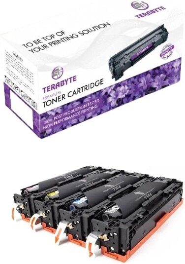 Compatible 215A W2310A W2311A W2312A W2313A Compatible Toner Cartridges for Color Laserjet Pro M155, Color Laserjet Pro MFP M182, M183 Series (1 Black, 1 Cyan, 1 Yellow, 1 Magenta 4 Pack)