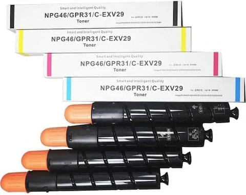 C-EXV29 / NPG46 / GPR31 Premium Quality Toner Cartridges for Can IR Advance C5030 C5035 C5235 C5240 (Black Cyan Yellow Magenta) 4 PCS