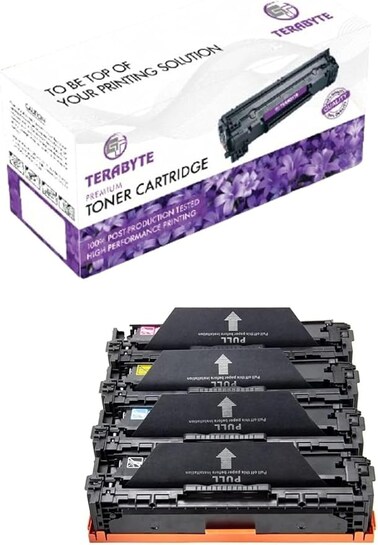 Compatible Toner Cartridge Replacement for 205A CF530A CF531A CF532A CF533A (1 Black, 1 Cyan, 1 Magenta, 1 Yellow, 4 Pack)