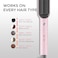 TYMO HC100 Hair Straightener Brush with Built-in Comb, 5 Temp Settings Pink