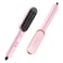 TYMO HC100 Hair Straightener Brush with Built-in Comb, 5 Temp Settings Pink