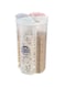 Airtight Kitchen Food Storage Container, Leak-Proof BPA Free Plastic Plastic Dry Cereal Dispensers Containers with Durable Lids for Flour, Sugar, Rice (2500ml)