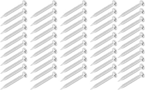 AL ARQAM 250PCS Self Drilling Screws 304 Stainless Steel Round Head Drill Screw Replacement 8X3