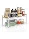 Diylove Kitchen Cabinet Pantry Shelf,Cupboard Stand Spice Rack Organizer,Cabinet Pantry Shelf,Stackable Countertop Organization and Suitable for Home,Pantry and Kitchen Storage (1-Tier White)