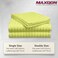 MAXQON 3‑Piece Microfiber Bed Sheet Set &ndash; Single Flat Sheet (180x240 cm) + 2 Pillowcases &ndash; Ultra‑Soft, Breathable, Wrinkle‑Resistant &ndash; Ideal for Single/Twin Beds &ndash; Home &amp; Hotel Use