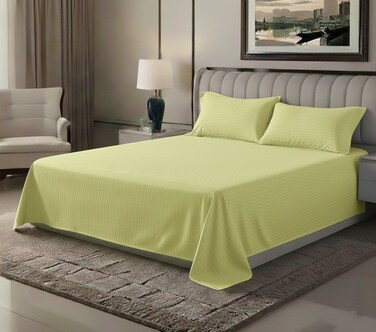 MAXQON 3‑Piece Microfiber Bed Sheet Set &ndash; Single Flat Sheet (180x240 cm) + 2 Pillowcases &ndash; Ultra‑Soft, Breathable, Wrinkle‑Resistant &ndash; Ideal for Single/Twin Beds &ndash; Home &amp; Hotel Use