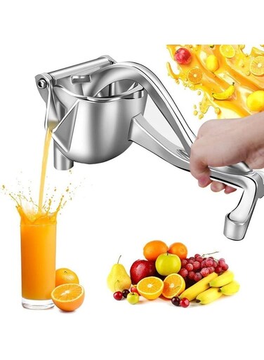 Hand Press Manual Juice Maker   Heavy-Duty Fruit &amp; Citrus Juicer for Oranges, Lemons, Pomegranates &amp; More   Easy to Use, Durable &amp; Portable Kitchen Tool