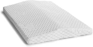 Lumbar Support Pillow, for Sleeping Memory Foam Pillow for Back Pain Relief, Side, Back and Stomach Sleepers, Triangle Wedge Bolster Pillow, Bed Rest Pillow, White, Standard