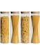 4 piece Glass Storage Jar with Bamboo Lids,Glass Airtight Canisters sets,Spice Jar, Pantry Organization and Storage Containers Ideal for Sugar, Coffee, Cookie, Candy,Cereals (2200ml/77.4 oz)