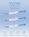 MySmile Teeth Whitening Gel Pen Refill Pack, 3 Non-Sensitive Teeth Whitening Pen, Deluxe Teeth Whitener Dental Grade Tooth Whitening Gel with Carbamide Peroxide for Home, 10 min Fast Result