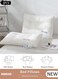 2PCS Sleeping Pillow Washable Comfortable Breathable Neck Support Pillow Bed Pillows with Cotton Cover,Soft Fluffy Filled Pillow,Ergonomic Pillow for Neck Head and Shoulder Pain Relief