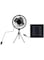 Luqeeg 6W Solar Powered Fan, 6 Inches Solar USB Dual Powered Fan Chicken Coop Ventilator Solar Exhaust Fan Kit with Stretchable Stand Portable Solar Fan for Home, Office, Camping, Fishing
