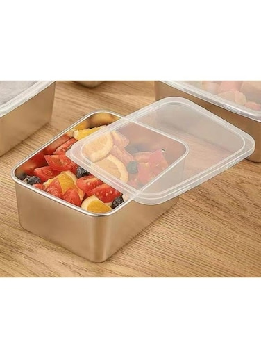 Multipurpose Stainless steel Fresh-keeping Food Container Box Size: 13.5cm