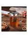 500ML Borosilicate Glass Tea Cup with Stainles Steel Infuser and Lid Clear/Silver