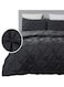 3 Pieces Pinch Pleated Luxuriously Soft 100% Microfiber Bedding Duvet Cover Set 1 Duvet Cover 220x240cm and 2 Pillow Cases 75x50cm