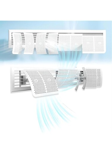 Freestanding Air Vent Deflector-Adjust The Wind Direction At Will-Ceiling Register Vent Deflector-Air Conditioner Deflector-Adjustable Ac Air Deflector,Suitable for Central Air Conditioning (Style 2)