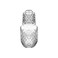 water bottle and glass set, suitable for bedroom nightstand, bedside, bathroom glass mouthwash bottle, water bottle set