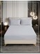Bedding Fitted Sheet - Fits 90x200 Cm Bed For Single Bed 2 Pcs (1 Fitted Sheet and 1 Pillowcase) - 30 Cm Deep Pocket - Solid Bed Sheet