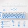 EPOMAKER x AULA F75 Gasket Mechanical Keyboard 75% Wireless Hot Swappable Gaming Keyboard with Five-Layer Padding&amp;Knob Bluetooth 2.4GHz USB-C RGB (Blue Gradient LEOBOG Reaper Switch)