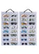 Sunglasses Organizer with 16 Felt Slots - Hanging Storage Bag &amp; Dust-Proof Wall Pocket for Easy Access - 2 Pack