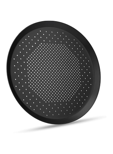 ELECDON Pizza Pan with Holes, 10 inch Pizza Crisper Cooking Pan, Thickened Steel Pizza Tray for Oven, Round Perforated Baking Pan for Home &amp; Restaurant Kitchen Cooking Tool